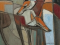 154 - Foxes Venturing Out - 46x55cm - oil on linen